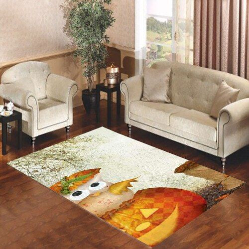 Halloween Owls Living Room Area Carpet Area Rug Carpet Vintage Home Decor Gift Ideas