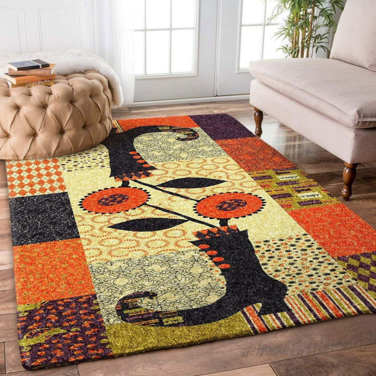 Halloween Witch Kitchen Pumpkin Spooky Are Area Rug Carpet Vintage Home Decor Gift Idea Carpet