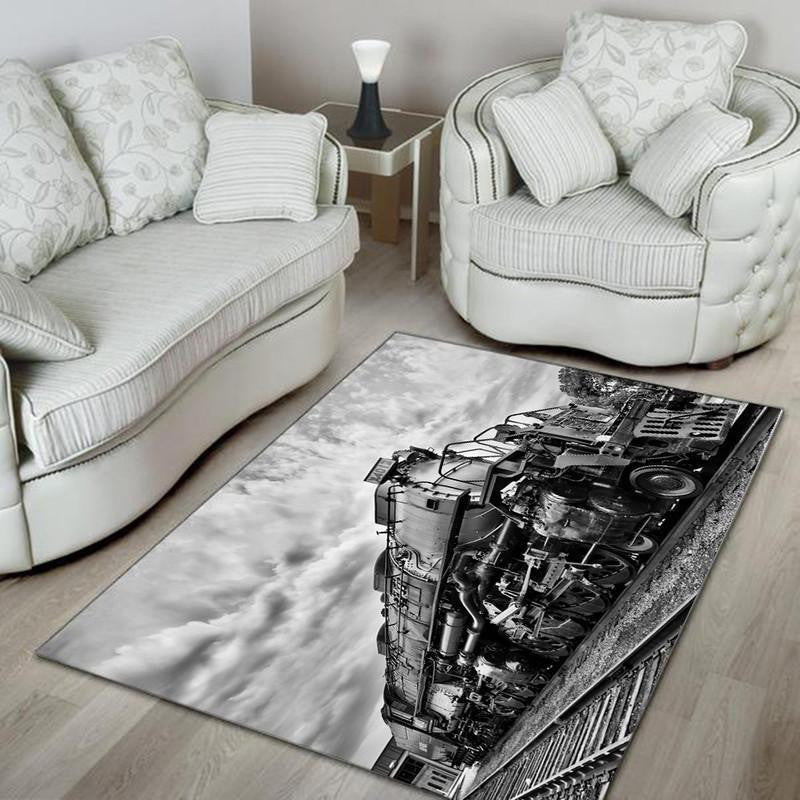Union Pacific Big Boy Area Rug Carpet Vintage Home Decor Gift Idea