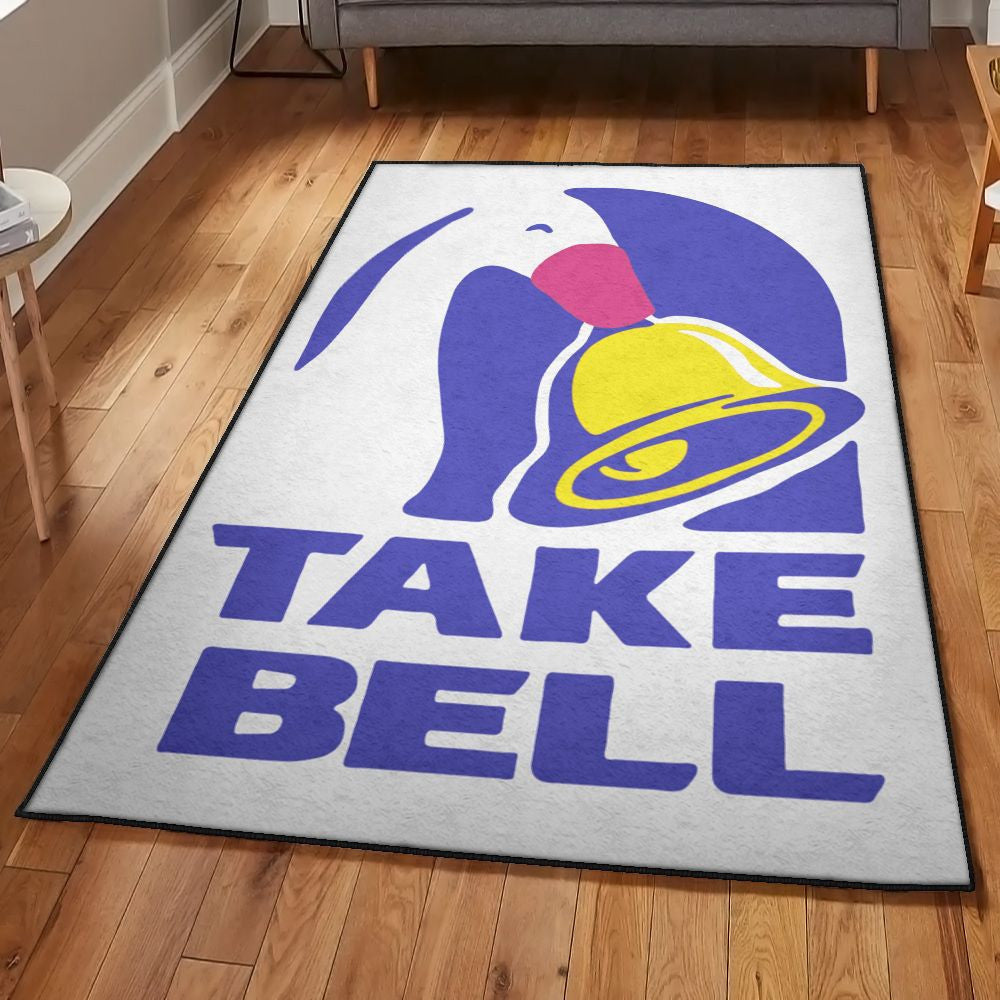 Jingle Bell Washable Rugs Goose Take Bell Rug Rectangle Rugs Washable Area Rug Non-Slip Carpet For Living Room Bedroom