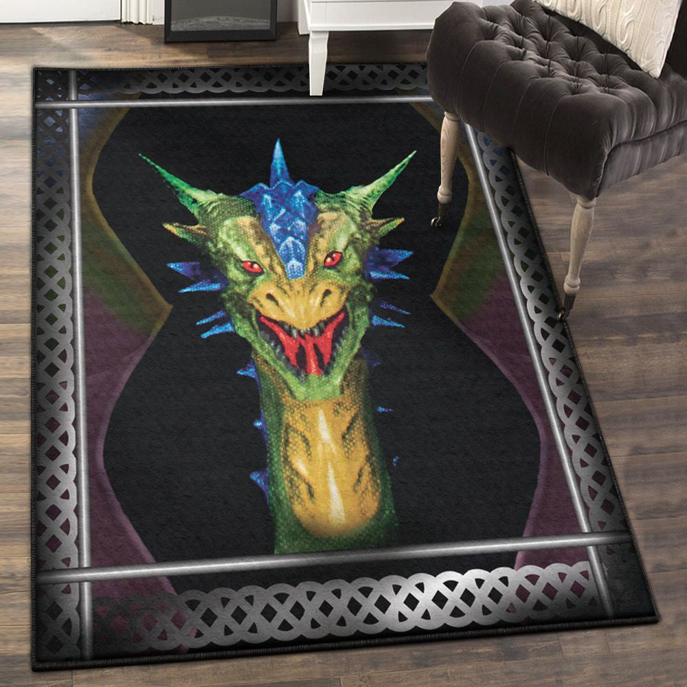 Fantasy Animal Carpets Dragon Rug Rectangle Rugs Washable Area Rug Non-Slip Carpet For Living Room Bedroom