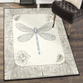 Dragonfly Carpets Dragonfly Rug Rectangle Rugs Washable Area Rug Non-Slip Carpet For Living Room Bedroom