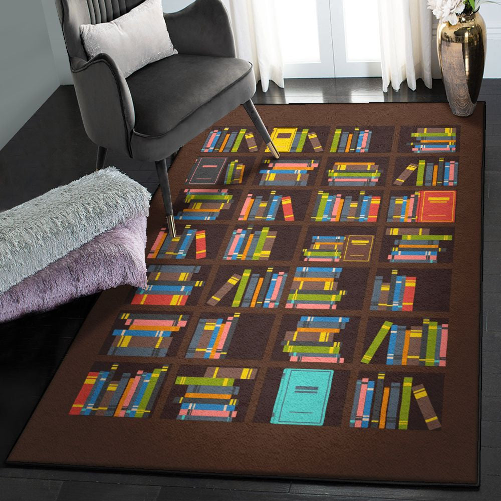 Book Kitchen Rugs Book Rug Rectangle Rugs Washable Area Rug Non-Slip Carpet For Living Room Bedroom
