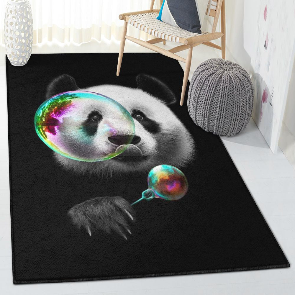 Bamboo Panda Carpets A Panda Rug Rectangle Rugs Washable Area Rug Non-Slip Carpet For Living Room Bedroom