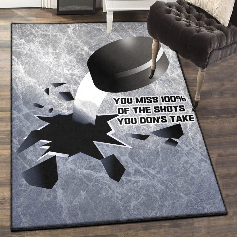 Hockey Cool Rugs Hockey Rug Rectangle Rugs Washable Area Rug Non-Slip Carpet For Living Room Bedroom