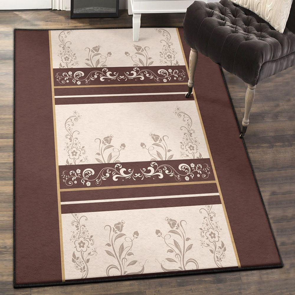 Flower Bouquet Bedroom Rugs Flower Decoration Rug Rectangle Rugs Washable Area Rug Non-Slip Carpet For Living Room Bedroom