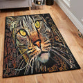 Kitten Celtic Cat Rug Rectangle Rugs Washable Area Rug Non-Slip Carpet For Living Room Bedroom