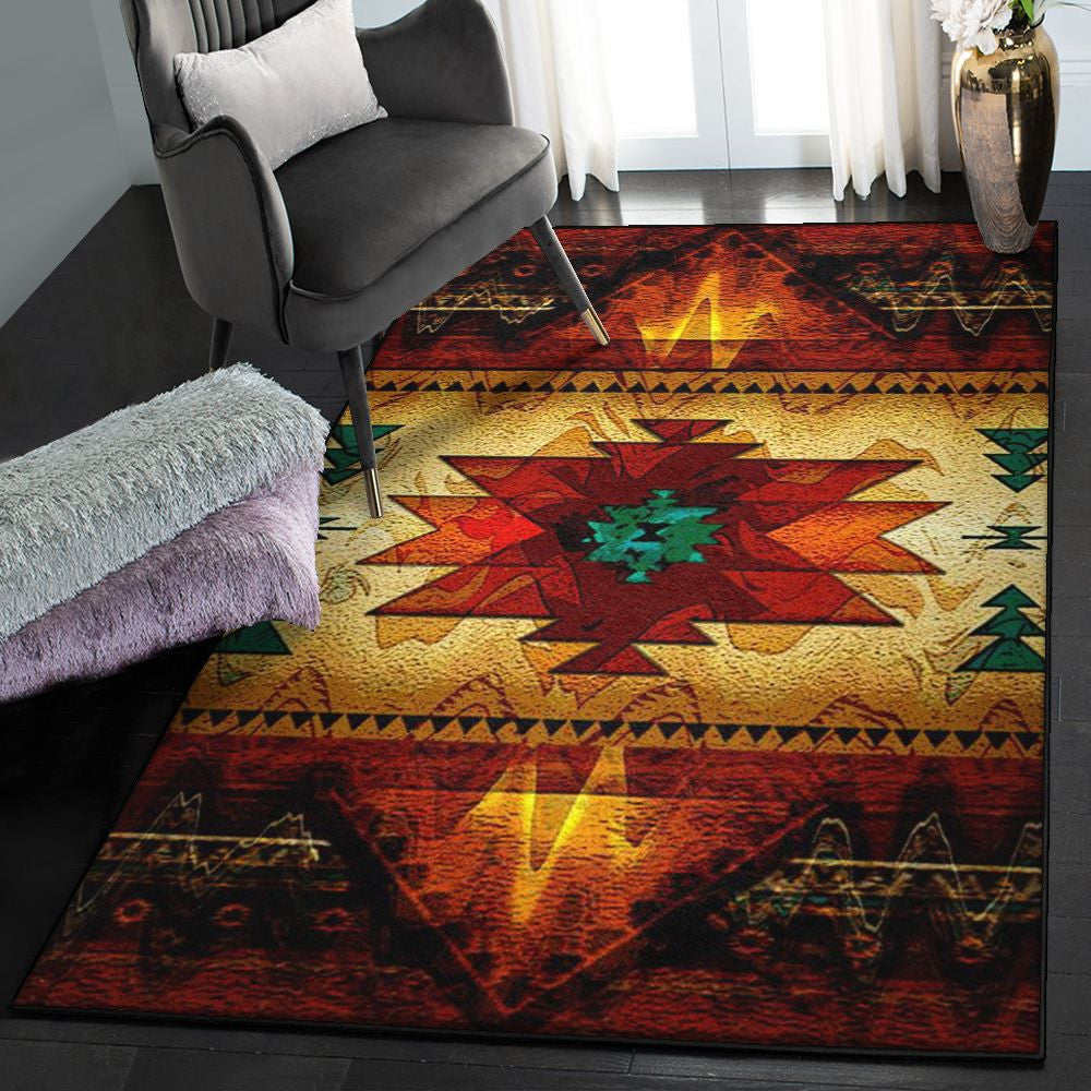 America Gifts Modern Rugs Native American 27 Floor Rug Rectangle Rugs Washable Area Rug Non-Slip Carpet For Living Room Bedroom