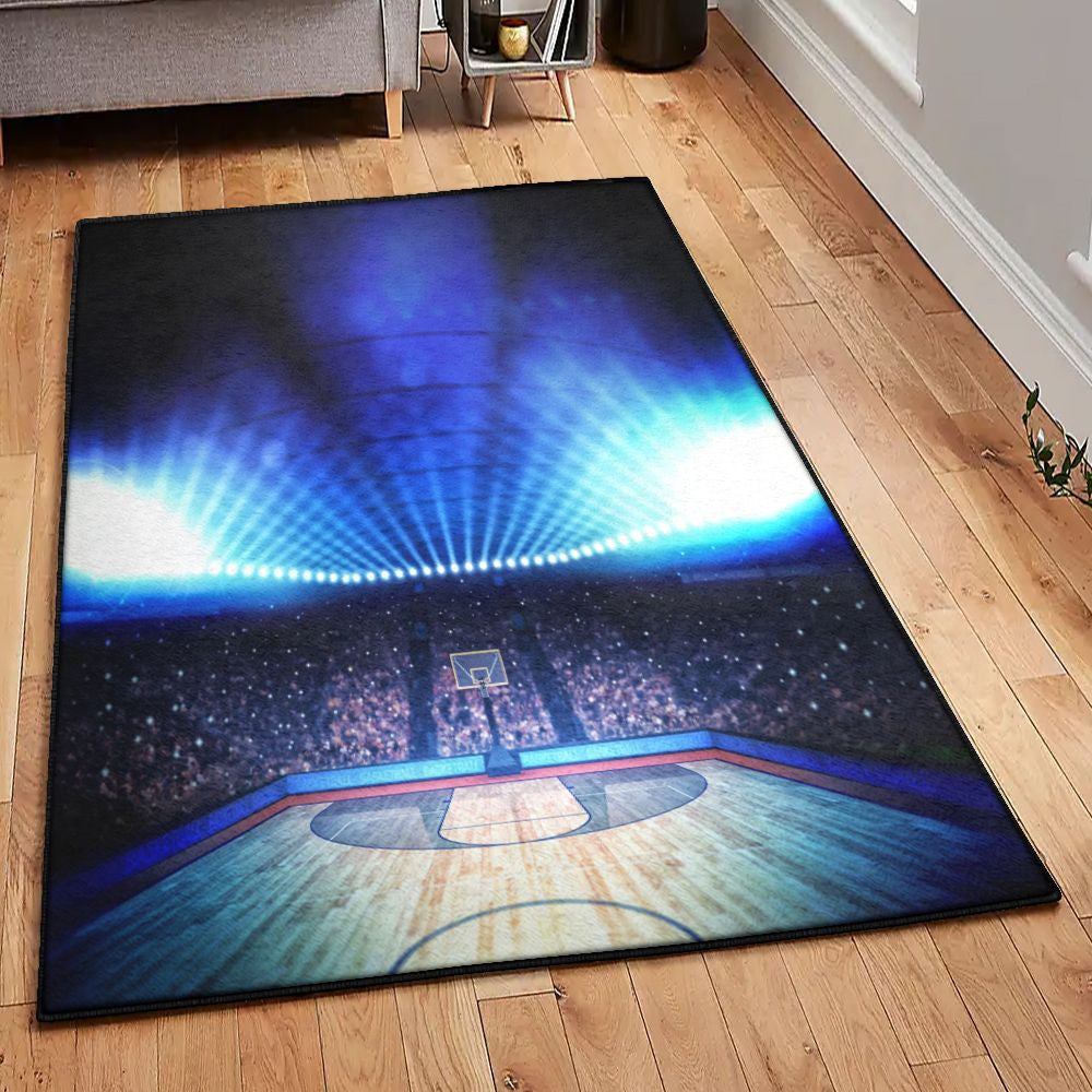 Basketball Hoop Carpet Basketball Rug Rectangle Rugs Washable Area Rug Non-Slip Carpet For Living Room Bedroom