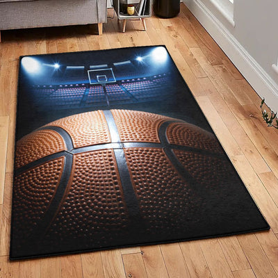 Basketball Hoop Carpet Basketball Picture Rug Rectangle Rugs Washable Area Rug Non-Slip Carpet For Living Room Bedroom