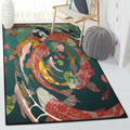 Art Teacher Japanese Artist Rug Rectangle Rugs Washable Area Rug Non-Slip Carpet For Living Room Bedroom