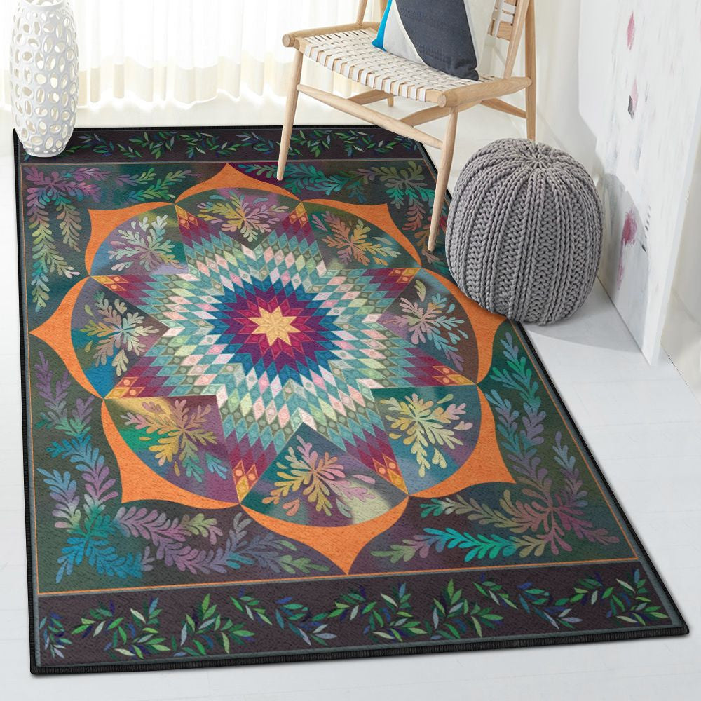Hippie Art Hippie Rug Rectangle Rugs Washable Area Rug Non-Slip Carpet For Living Room Bedroom