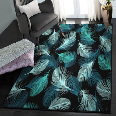 Fur Cool Rugs Blue Fur Rug Rectangle Rugs Washable Area Rug Non-Slip Carpet For Living Room Bedroom