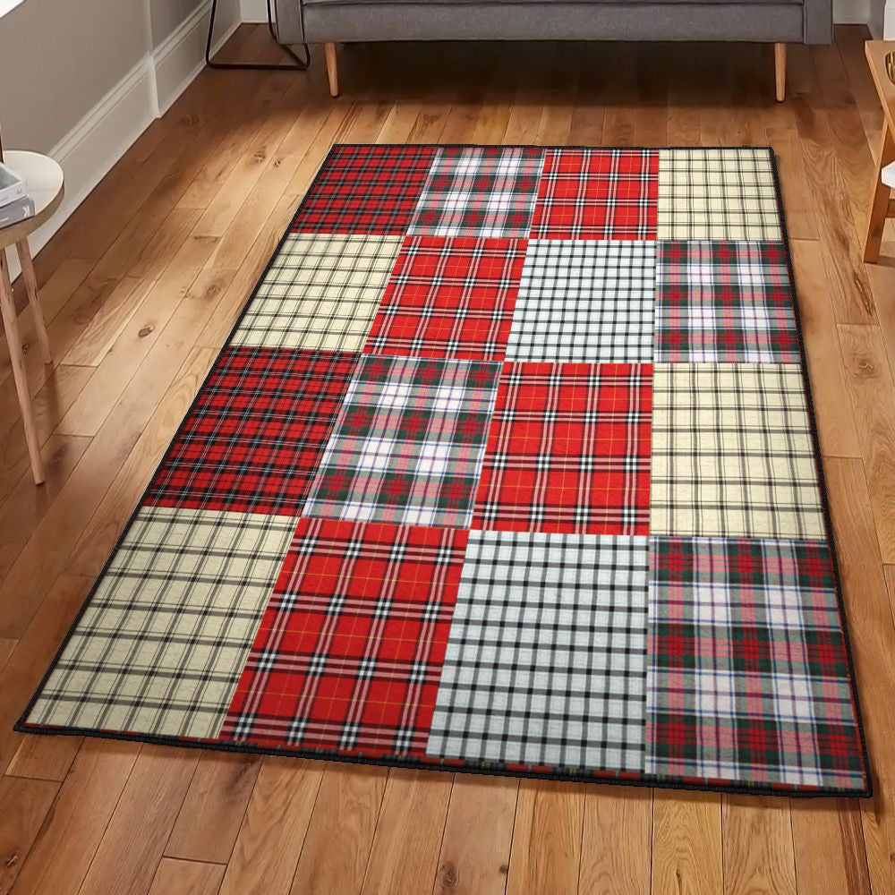 Merry Christmas Modern Merry Christmas Rug Rectangle Rugs Washable Area Rug Non-Slip Carpet For Living Room Bedroom