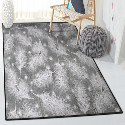 Merry Christmas Large Starlight Christmas Rug Rectangle Rugs Washable Area Rug Non-Slip Carpet For Living Room Bedroom