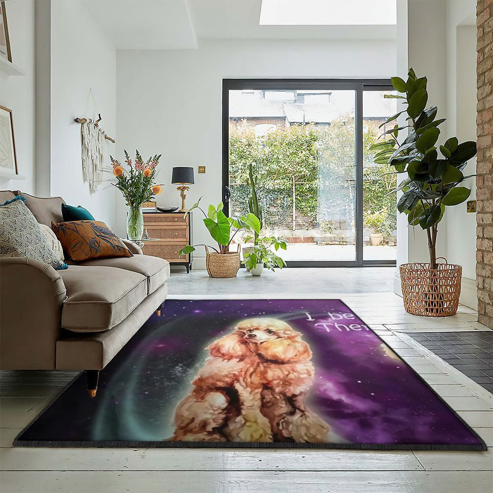 Pudel Carpets Poodle Rug Rectangle Rugs Washable Area Rug Non-Slip Carpet For Living Room Bedroom