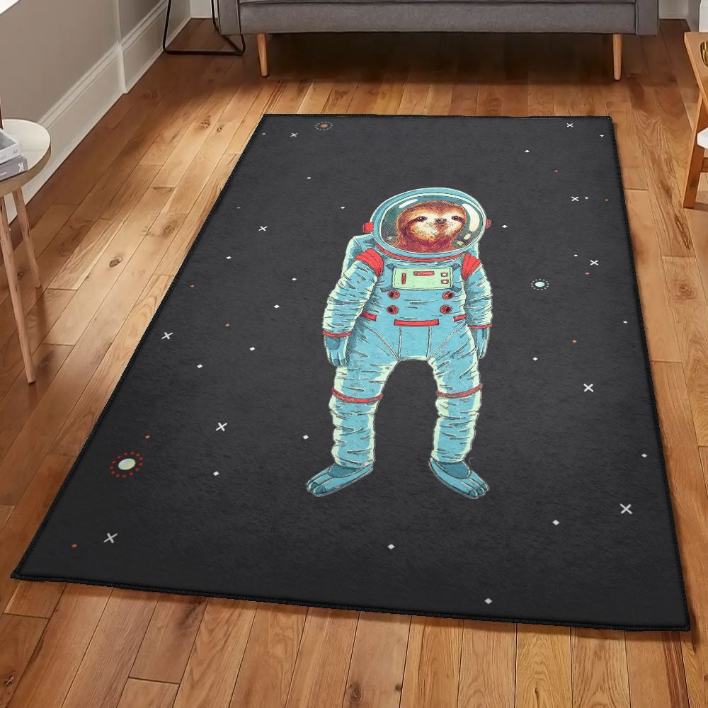 Sloth Rugs Sloth Rug Rectangle Rugs Washable Area Rug Non-Slip Carpet For Living Room Bedroom