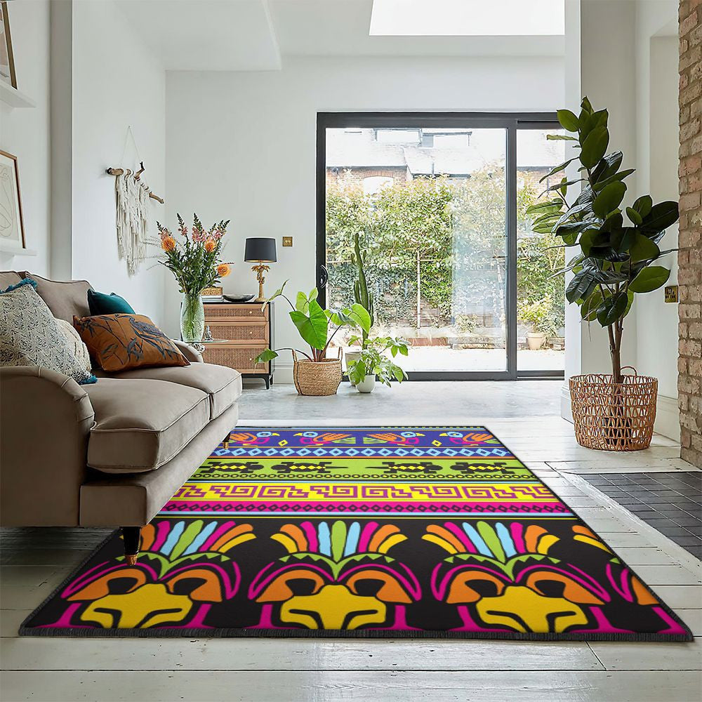 Meet Me In Mexico Bedroom Rugs Animals Mexican Rug Rectangle Rugs Washable Area Rug Non-Slip Carpet For Living Room Bedroom