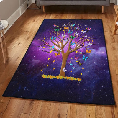 Monarch Cool Rugs Butterfly Rug Rectangle Rugs Washable Area Rug Non-Slip Carpet For Living Room Bedroom