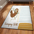 Sloth Washable Sloth Rug Rectangle Rugs Washable Area Rug Non-Slip Carpet For Living Room Bedroom