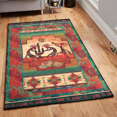 Patriotic Native American Rug Rectangle Rugs Washable Area Rug Non-Slip Carpet For Living Room Bedroom