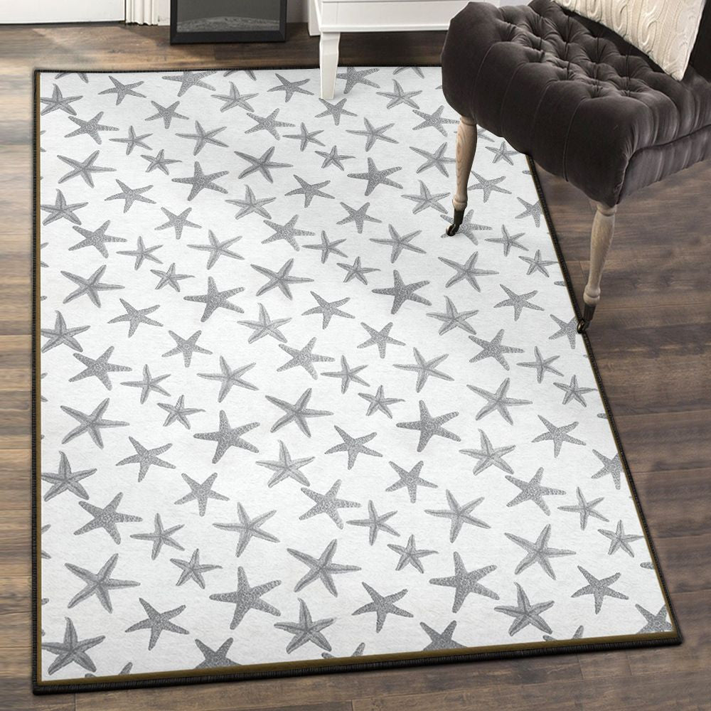 Starfish Starfish Rug Rectangle Rugs Washable Area Rug Non-Slip Carpet For Living Room Bedroom