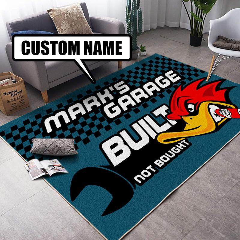 Personalized Built Not Bought Hot Rod Rug Living Room Rugs, Bedroom Rugs, Kitchen Rugs