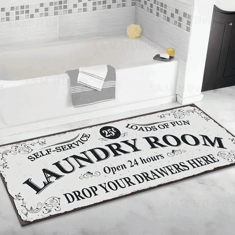 Laundry Room Rug 3D Printed