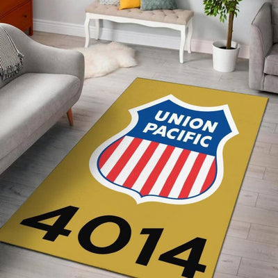 Union Pacific Railway Area Rug Home Decor