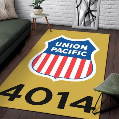 Union Pacific Railway Area Rug Home Decor
