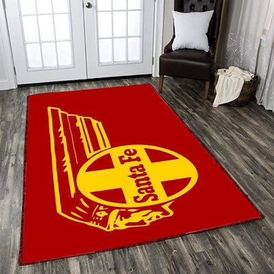 Red Santafe Rug Santa Fe Railroad Area Rug
