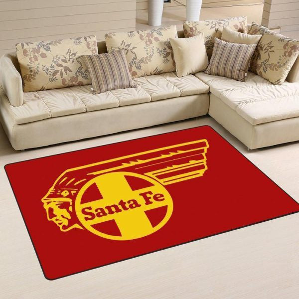 Red Santafe Rug Santa Fe Railroad Area Rug