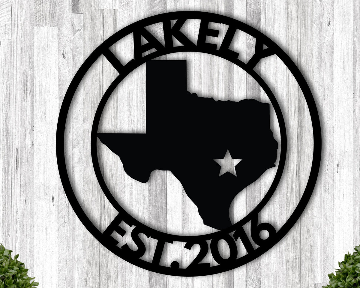 Family Name Sign Metal Texas Signs For Decor Last Name Metal Sign Texas Texas State Sign Of Texas Texas Star Metal Sign