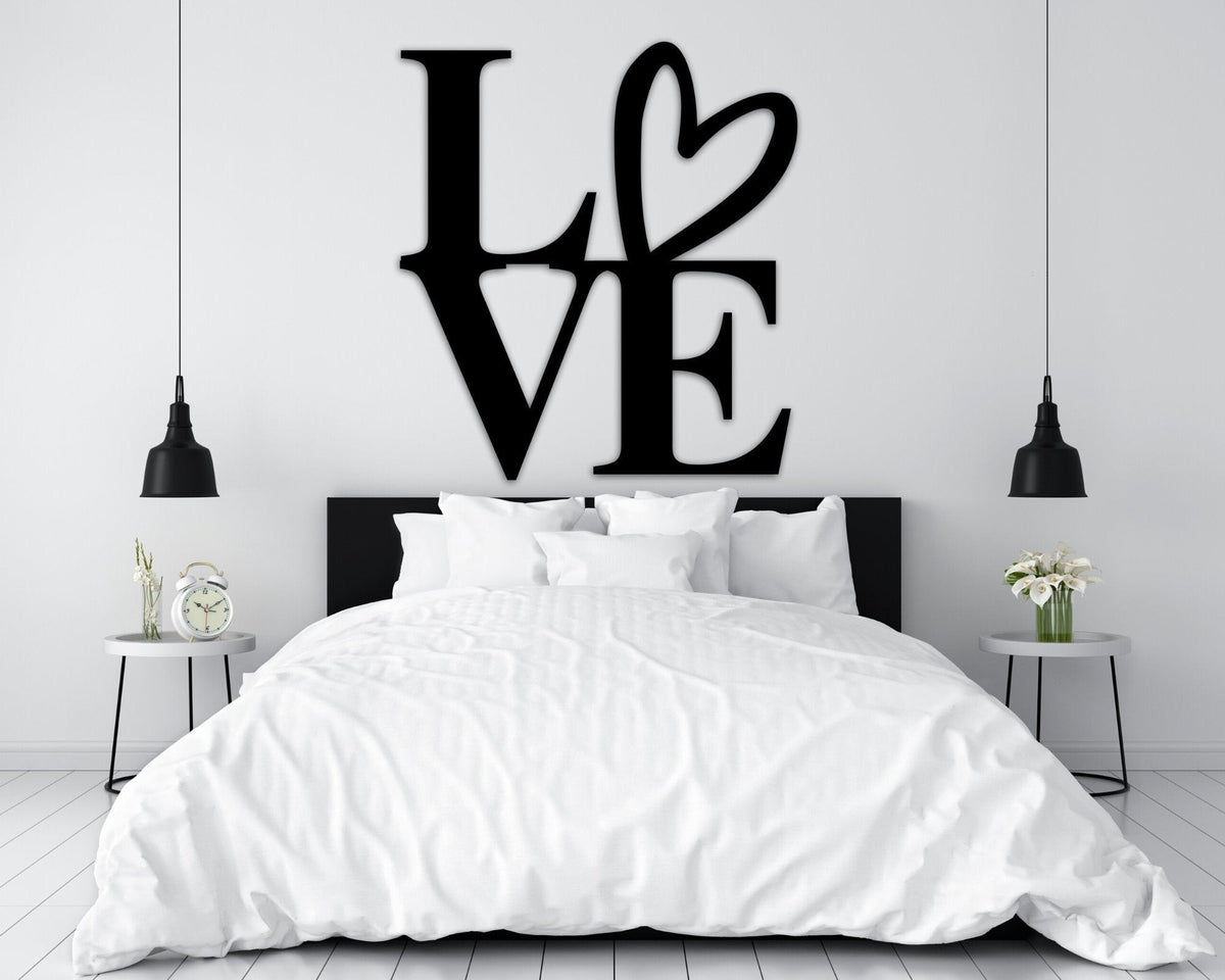 Handmade Metal Decor Love Premium Metal Sign Love Sign Valentines Day Sign For Family Love Sign Metal