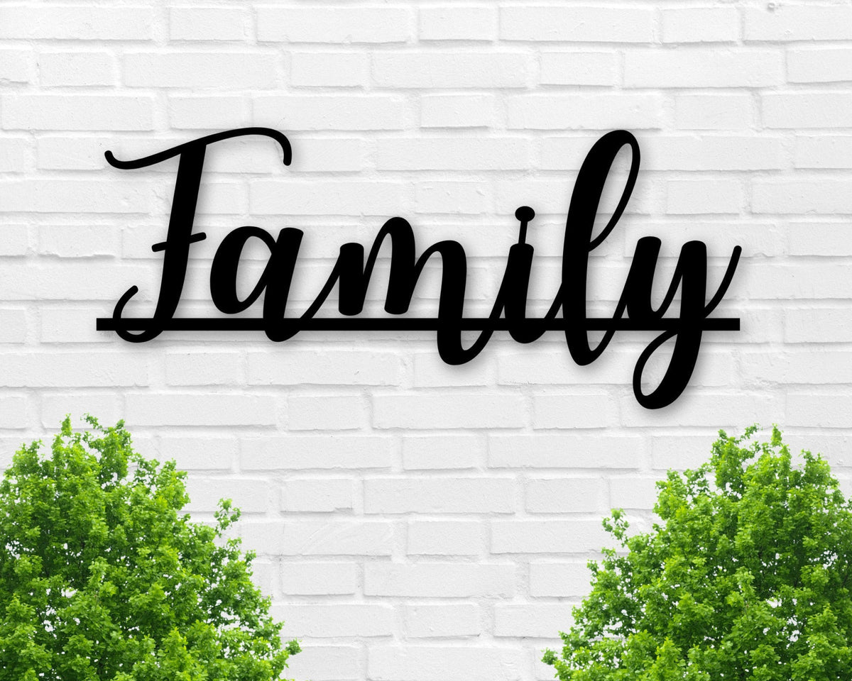 Family Metal Sign Housewarming Gift Metal Family Sign Gift For Her Metal Sign Custom Christmas Gift Rustic Decor Custom Holiday Gift
