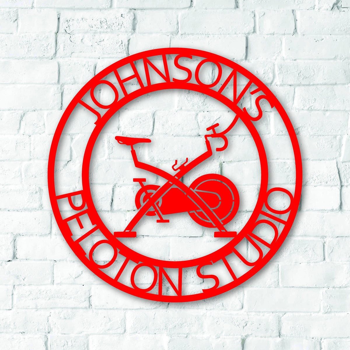 Custom Peloton Metal Sign Gym Decor Cycling Accessory