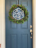 Housewarming gift closing gift house warming gift new home gift custom name sign custom name door hanger wreath ornament door hanger