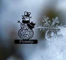 Personalized Snowman Hanging Great Outdoor Signchristmas Sign