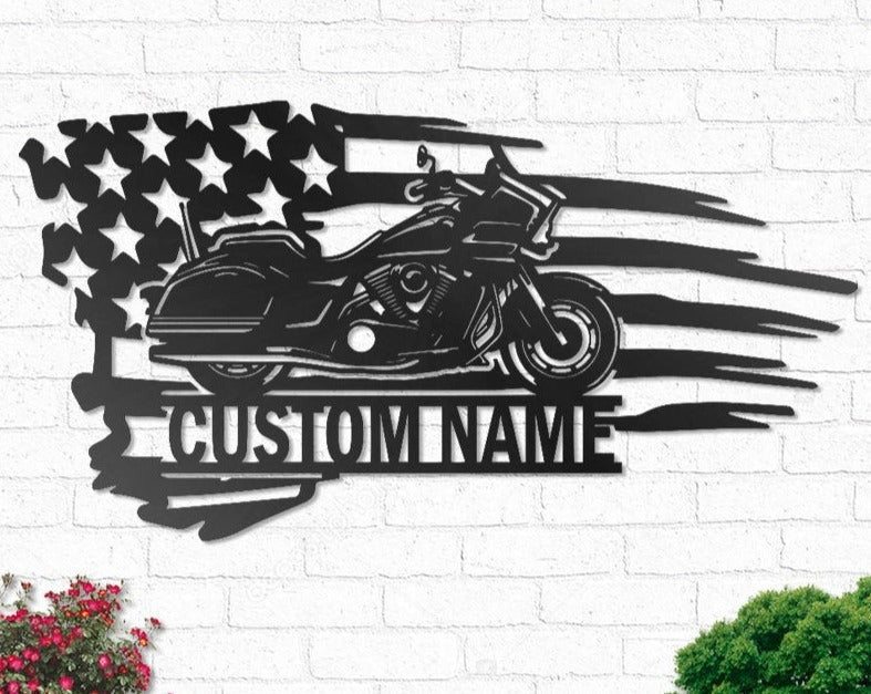Custom Motorcycle Personalized Motorcycle Garage Name Sign Decoration For Living Room Biker