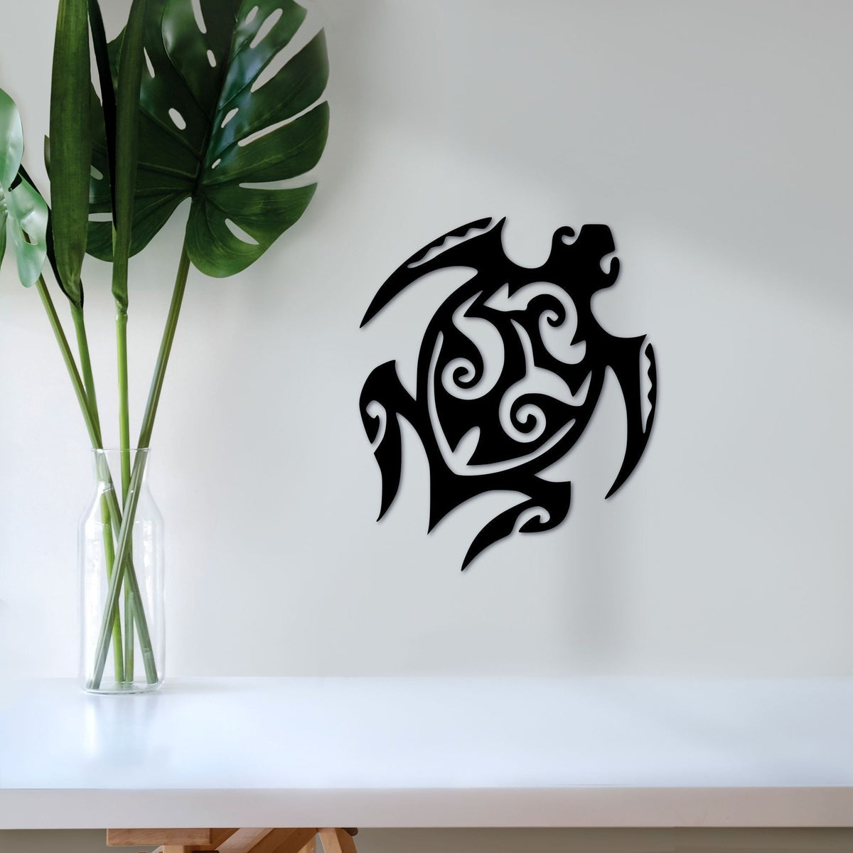 Metal Sea Turtle Hawaiian Decor Tribal Honu Sign Beach Decor Ocean Metal Wall Decor Bathroom Decor Kids Room