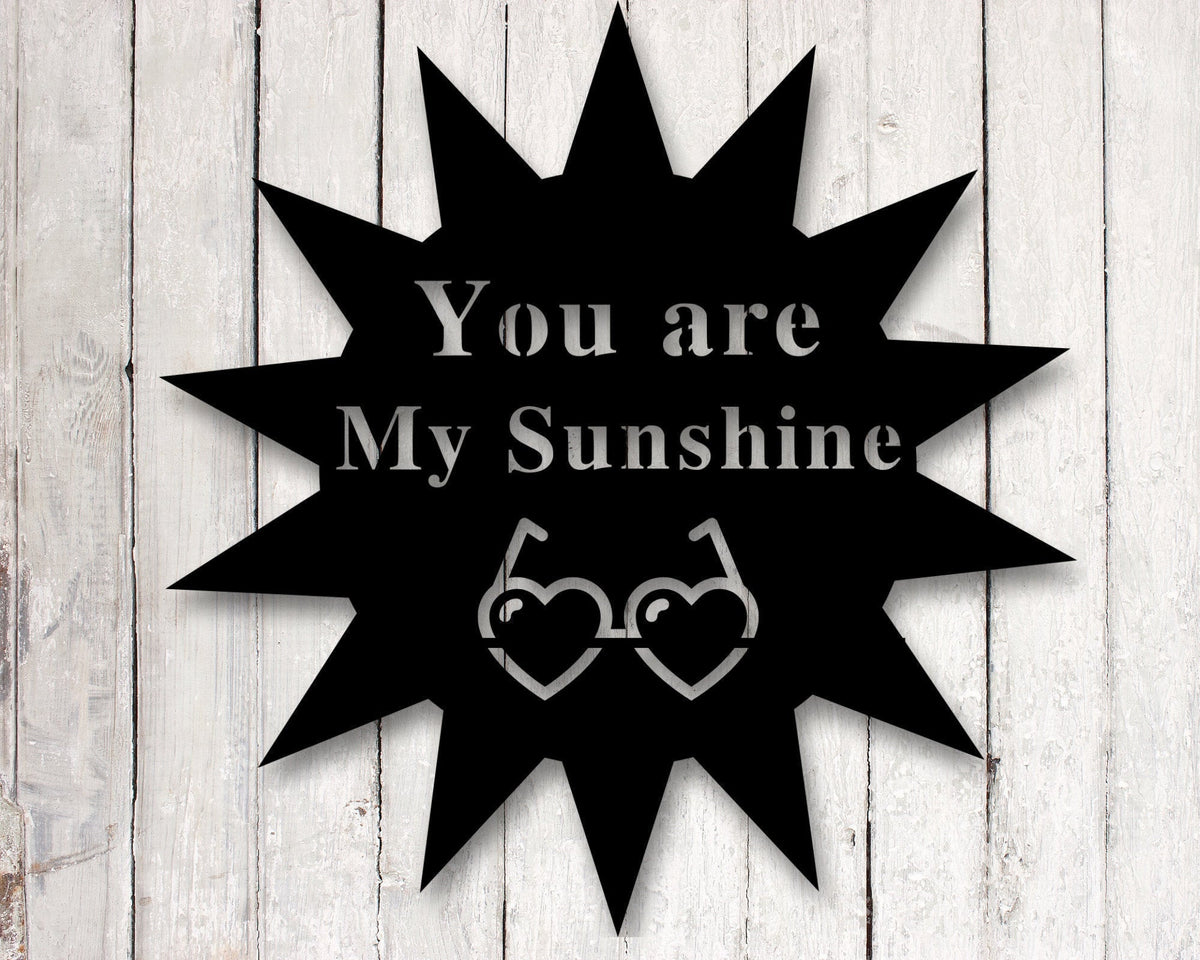 Beach House Sign You Are My Sunshine Sign Custom Metal Sign Gift For Her Gift For Her Heart Sign Beach Sign Custom Date Gift
