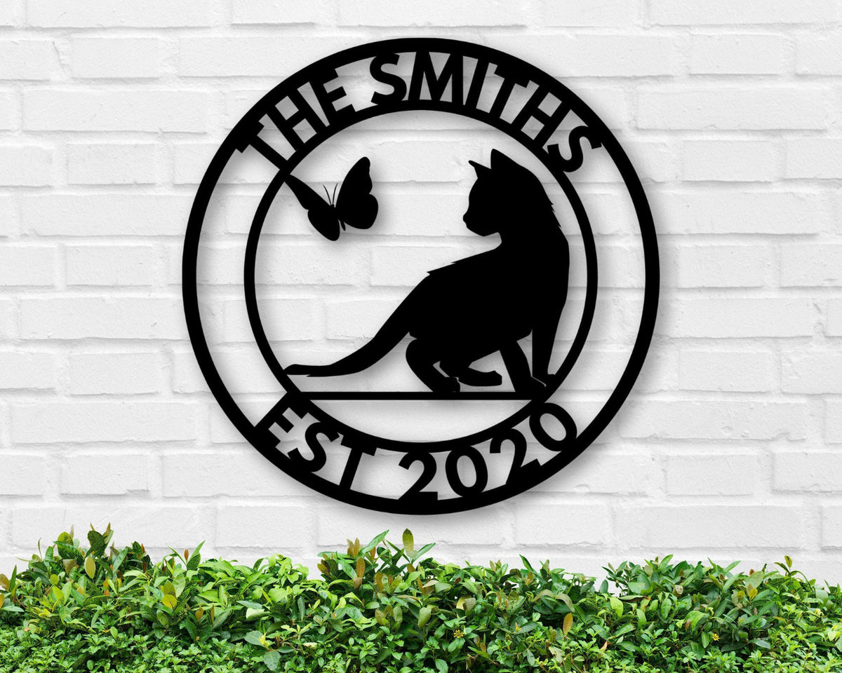 Personalized Metal Sign Grandma Gift Last Name Sign Name Plaque House Numbers Dad Gift Kid's Room Family Name Custom Family Gift