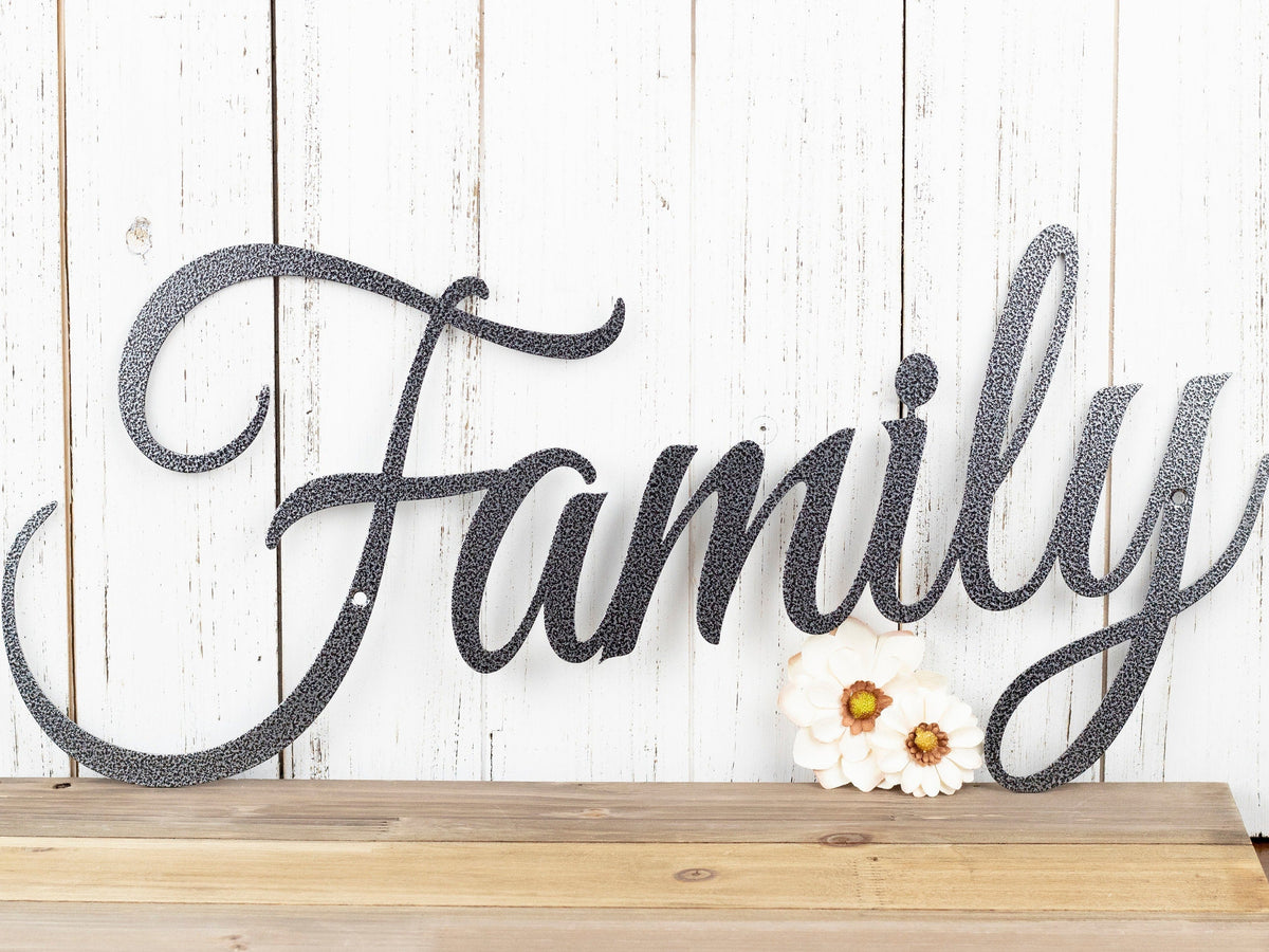 Family Metal Sign Family Wall Hanging Metal Wall Decor Sign Family Sign Wall Decor