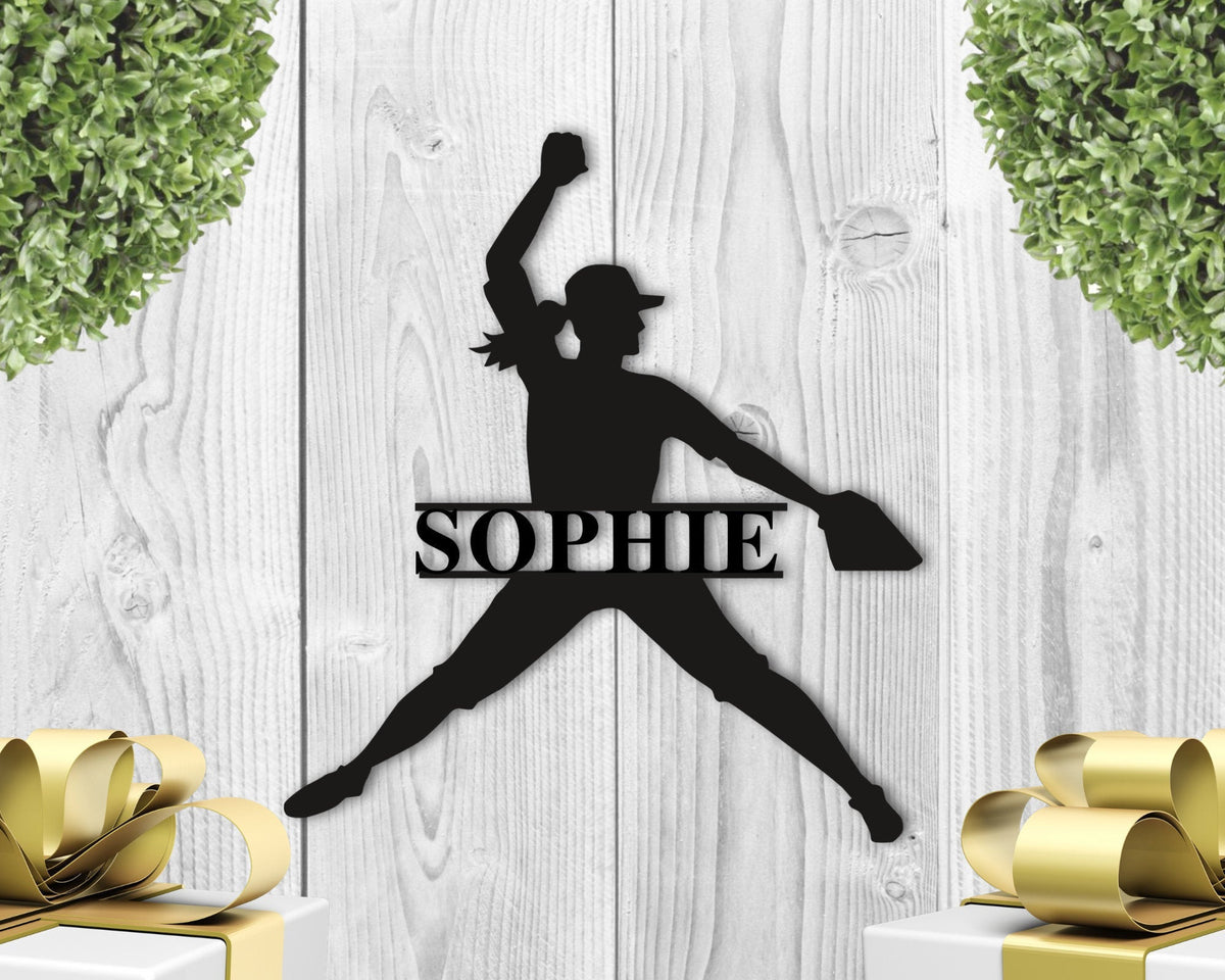 Personalized Softball Metal Sign Custom Fastpitch