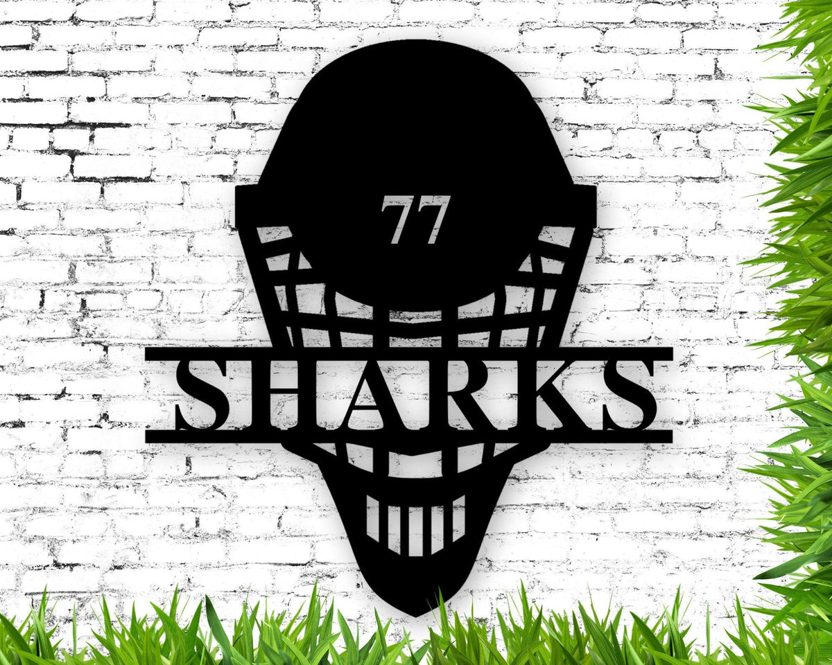 Personalized Hockey Metal Sign Personalized Name Sign Kids Name Signhockey Name Sign Nursery Decor