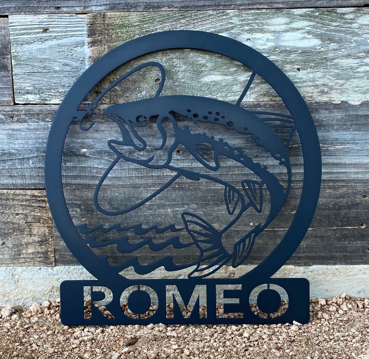 Texas Family Name Sign  Metal Decor Gifts Cut Metal Sign