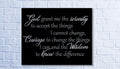 The Serenity Prayer Metal Sign Metal Sign Cut Metal Sign Wall Decor