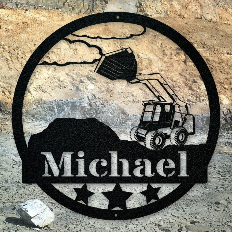Construction Collection: Skid Steer Bobcat Sign