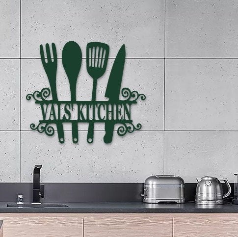 Metal Custom Kitchen Sign Metal Sign
