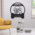 Bischon Frise Dog Lovers Funny Personalized Metal House Sign Cut Metal Sign